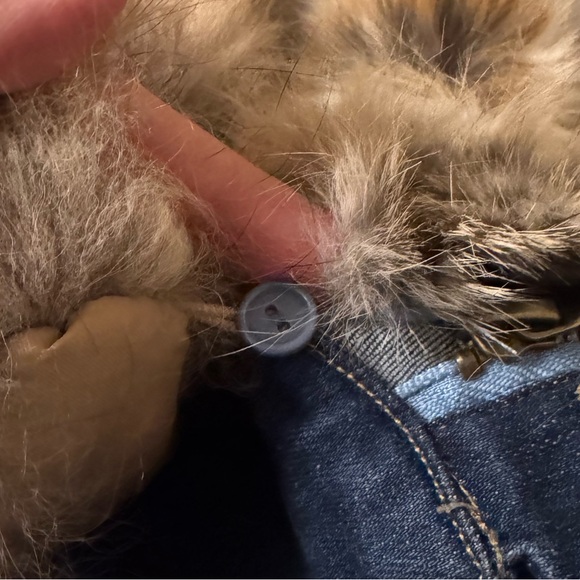 NBW Women's fur lined denim jacket - Picture 6 of 7